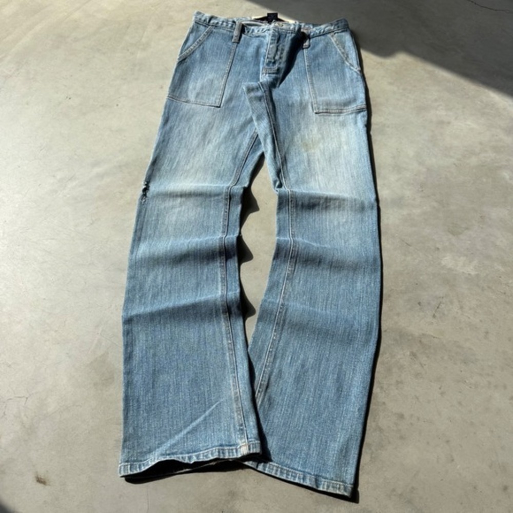 Vintage 90s Women's Gap Long and Lean Cut Jeans
